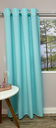 Ver imagem 1 de Cortina Verde-água Oxford Uma Folha 150x250 Sala/quarto Fabritex