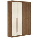 Ver imagem 6 de Guarda-roupa Casal Buriti 4 Portas 2 Gavetas Ripado Flex Jatoba/areia 16244 - Santos Andirá