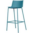 Ver imagem 2 de Kit 4 Banquetas Ipanema Média Fratini 86,50 Cm (altura) em Polipropileno Base Aço Azul Sonho