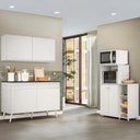 Ver imagem 1 de Armário de Cozinha Compacta com Gabinete Pia e Balcão para Forno e Micro-ondas Multimóveis Mp2254