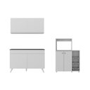 Ver imagem 4 de Armário de Cozinha Compacta com Gabinete Pia e Balcão para Forno e Micro-ondas Multimóveis Mp2254