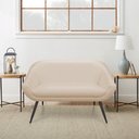 Ver imagem 2 de Kit 01 Namoradeira 02 Lugares e 01 Poltrona Giovana Corino Pés Palito de Ferro - D'Rossi