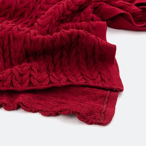Manta de Tricot Neville Vermelha Blue Gardenia