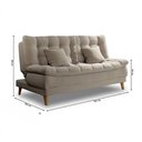 Ver imagem 5 de Sofá Cama 3 Lugares Casal Confortável 1,85 Larg Duda Matrix