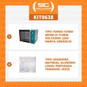 Ver imagem 2 de Forno Turbo Convec. Inox e Turquesa FCSB4E 220V + 4 Assadeiras - Venâncio