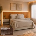 Ver imagem 6 de Cabeceira Casal Queen com 2 Mesas de Cabeceira LED 3500k e Tomadas 100% MDF Ayla