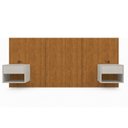 Ver imagem 2 de Cabeceira Casal Queen com 2 Mesas de Cabeceira LED 3500k e Tomadas 100% MDF Ayla