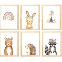 Ver imagem 1 de Quadro Infantil 6 Un A4 Vidro e Pendurador
