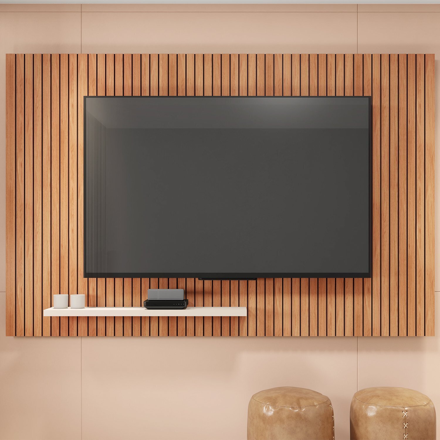 Painel para Tv até 70 Polegadas Frisos Decorativos Valença - 2