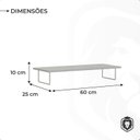 Ver imagem 3 de Suporte para Monitor e Notebook Industrial 60CMX25CMX10CM Linha Criare