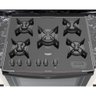 Fogão de Embutir 5 Bocas Dako Preto Mesa de Vidro Bivolt - 3