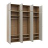 Guarda-Roupa 6 Módulos 12 Portas 9 Prateleiras Frame CabeCasa MadeiraOriginals - 12