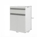 Ver imagem 3 de Gabinete de Banheiro 50cm sem Cuba/Lavatório Ref 501 Branco