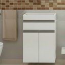 Ver imagem 4 de Gabinete de Banheiro 50cm sem Cuba/Lavatório Ref 501 Branco