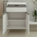 Ver imagem 2 de Gabinete de Banheiro 50cm sem Cuba/Lavatório Ref 501 Branco