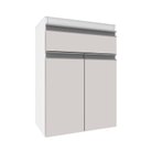 Ver imagem 3 de Gabinete de Banheiro 50cm sem Cuba/Lavatório Ref 501 Branco