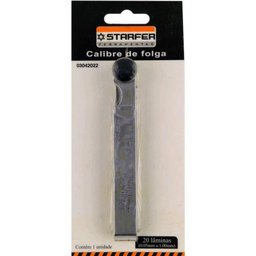 Calibre de Folga Starfer 0.05 À 1mm 20 Lâminas - Starfer 3042022 - 2