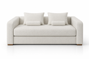 Ver imagem 1 de Sofá-Cama Toscana | Conforto Máximo com Assento de 22cm e Função Cama:Boucle Cru