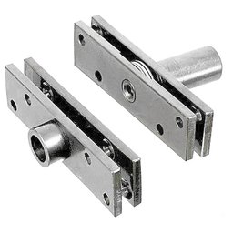 Dobradiça Pivotante de Latão Niquelado C/ Rolamento até 150 KG - 43008 - 1