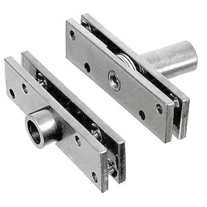 Dobradiça Pivotante de Latão Niquelado C/ Rolamento até 150 KG - 43008