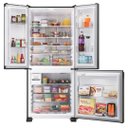 Ver imagem 5 de Geladeira Inteligente Brastemp B= Smart French Door 630 Litros Preta Inox BRO88AE Refrigerador Brast