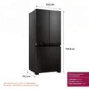 Ver imagem 6 de Geladeira Inteligente Brastemp B= Smart French Door 630 Litros Preta Inox BRO88AE Refrigerador Brast
