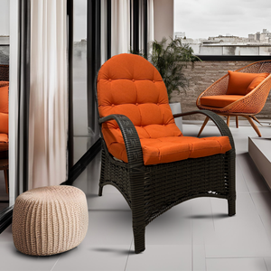 Cadeira Descanso Poltrona Confortável com Almofada Reforçada