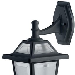 Kit 2 Arandelas Luminárias de Parede Muro Pretas Clássicas Externas Colonial Vintage Retro - 2