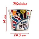 Ver imagem 3 de Kit 2 Baldes de Gelo para Cerveja Estampado em Metal Galvanizado 4,8 Litros