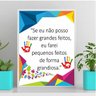 Quadro Autismo Feitos Grandiosos 45x34cm:Madeira preta - 2
