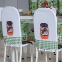 Ver imagem 2 de Kit 12 Capas de Cadeira + Toalha de Mesa + Cortina Sala de Jantar Cozinha Dos Sonhos Completa Pote D