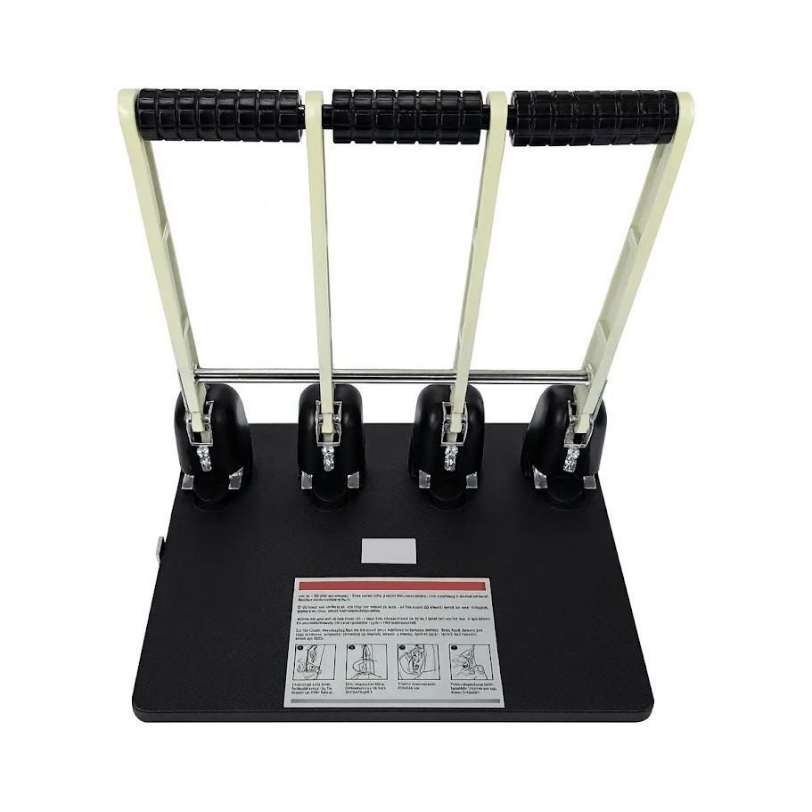 Perfurador de Papel 4 Furos Circular 6mm e Margeador 150fls