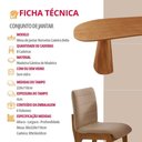 Ver imagem 6 de Sala de Jantar Mesa Noronha 8 Lugares Cadeiras Bella Atacama Imbuia 220cm