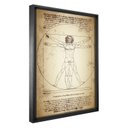 Ver imagem 1 de Quadro Decorativo 1 Tela Artista Leonardo da Vinci o Homem Vitruviano