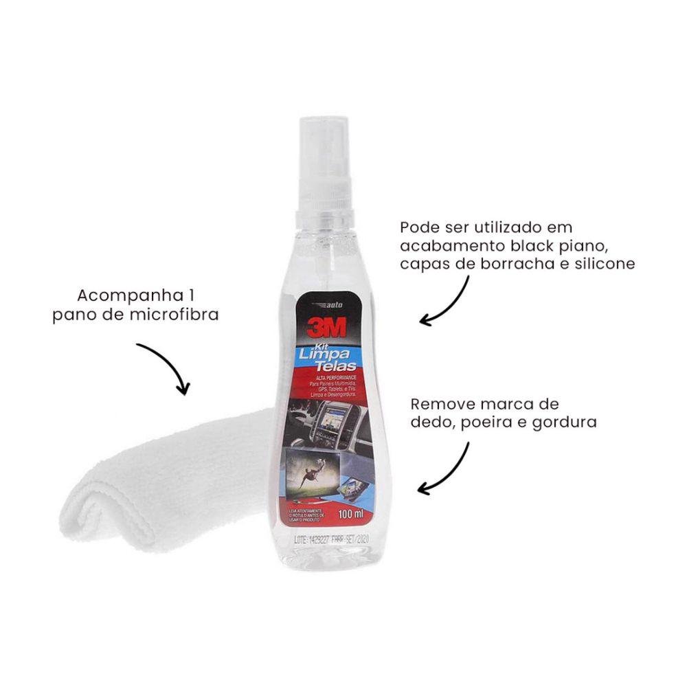 Kit 3m Limpa Telas de Lcd 100ml - 2