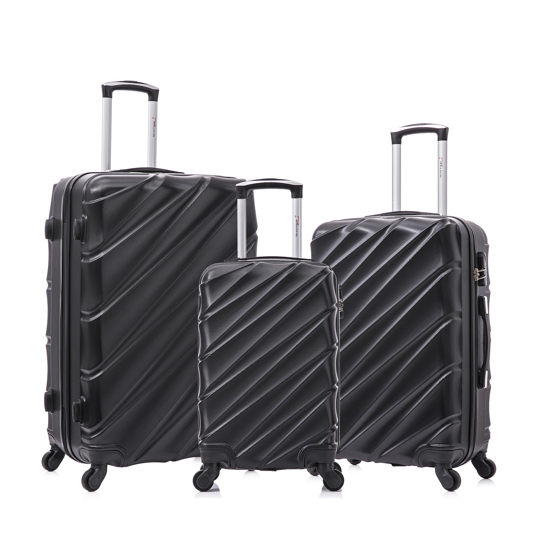 Kit Malas de Viagem Abs Preto Pmg Havana Swiss Move Rodinha 360º - 3