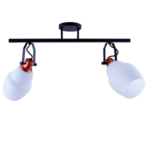 Spot Trilho Moderno Direcionável Vittra 2 Lâmpadas E27 Bivolt Branco 110v/220v