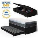 Ver imagem 3 de Cama Box Baú com Colchão de Espuma D45 Pillow Top Fort Comfort + Auxiliar Unique Solteiro 88cm