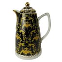 Ver imagem 1 de Elegante Garrafa de Porcelana Preto com Detalhes Dourado 1l