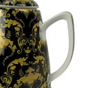 Ver imagem 5 de Elegante Garrafa de Porcelana Preto com Detalhes Dourado 1l