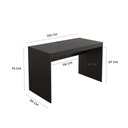 Ver imagem 6 de Escrivaninha Mesa Escritório Office 120cm Cali Preto