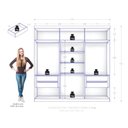 Ver imagem 3 de Guarda Roupa Casal Evidence Plus 6 Portas 4 Gavetas Cinamomo Fosco - Zanzini