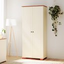 Ver imagem 1 de Armário Multiuso Pés e Tampo em Madeira Maciça Ananda CabeCasa MadeiraOriginals Off White/Mel 100% MDF