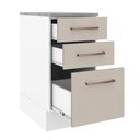 Ver imagem 4 de Balcão 40 Cm 3 Gavetas Branco/crema Agata Madesa