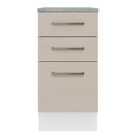 Ver imagem 6 de Balcão 40 Cm 3 Gavetas Branco/crema Agata Madesa