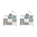 Ver imagem 1 de Kit 2 Nichos Organizadores com 3 Gavetas Branco/Branco - FdECOR