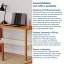 Ver mais imagens de Escrivaninha Mesa Escritório em Ananda 120cm MDF CabeCasa MadeiraOriginals Off-White e Mel Marrom