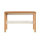 Ver imagem 5 de Escrivaninha Mesa Escritório em Ananda 120cm MDF CabeCasa MadeiraOriginals Off-White e Mel Marrom