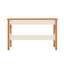 Ver imagem 4 de Escrivaninha Mesa Escritório em Ananda 120cm MDF CabeCasa MadeiraOriginals Off-White e Mel Marrom