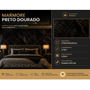 Ver imagem 7 de Placa Vinílica Marmorizada Nero D'oro Gr-pvm-nd 2,75x1,20m (3,30m²/placa)